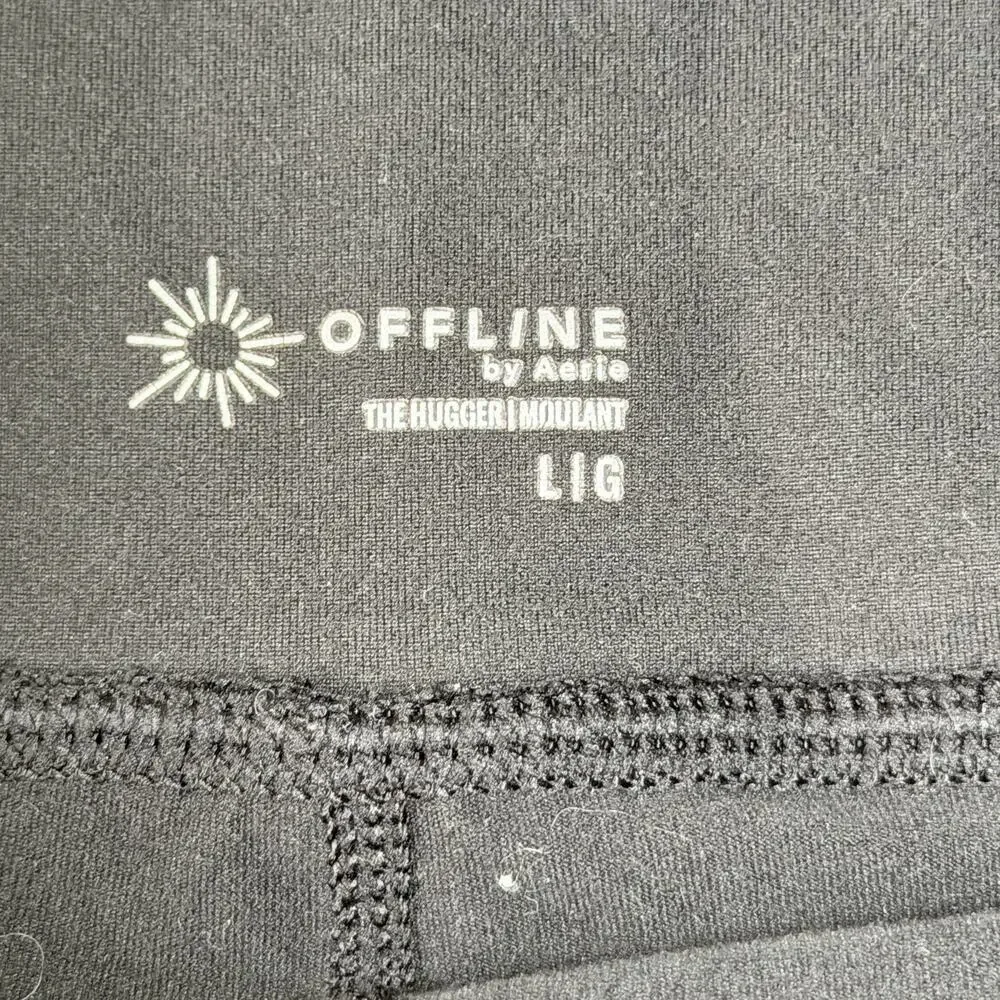 OFFLINE by AERIE Black Running/workout Shorts W/ Pockets And Drawstring Sz Large - Picture 5 of 7
